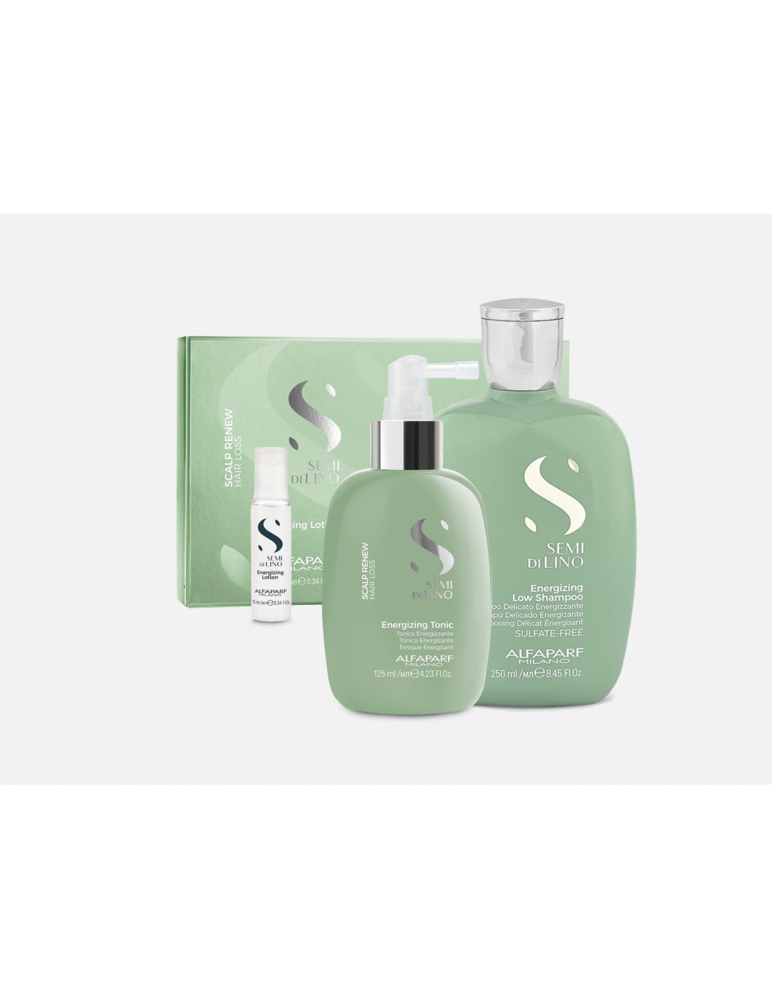 kit Alfaparf Semi Di Lino Scalp Renew Anticaduta E Mantenimento - Shampoo +  Trattamento In Fiale +