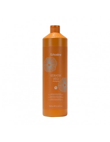 Echosline Keratin Veg Shampoo 1000ml per capelli colorati e trattati chimicamente