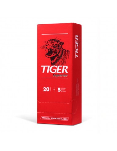 Tiger Superior 100 lamette da barba stainless steel