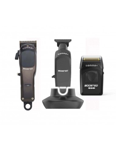 GAMMA PIU' BOOSTED SET BARBER PRO CLIPPER+TRIMMER+SHAVER