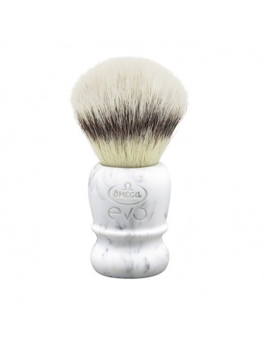 evo pennello da barba in fibra sintetica marble ego